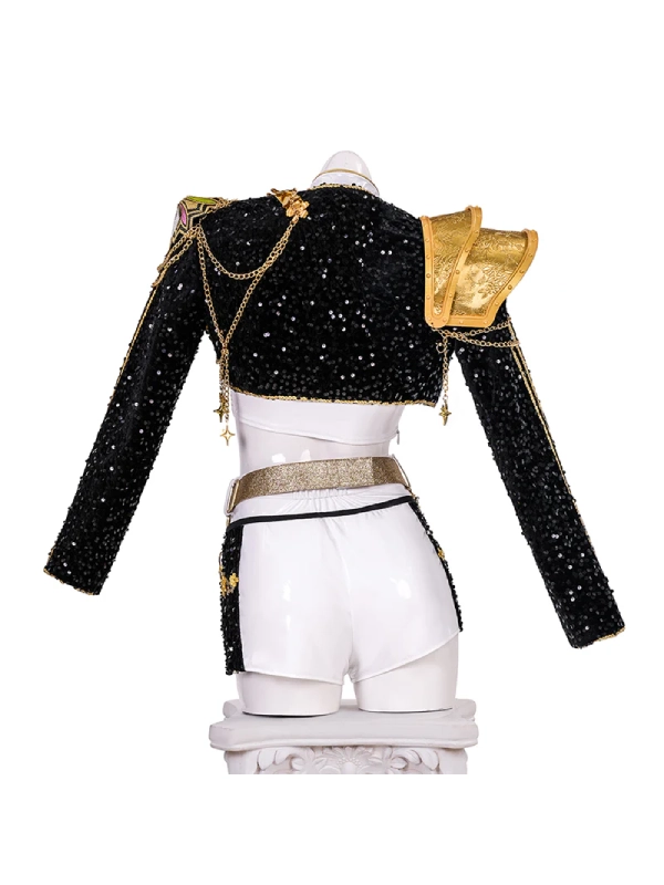 KPop Demon Hunters Rumi Golden Black Dance Outfit Cosplay Costume